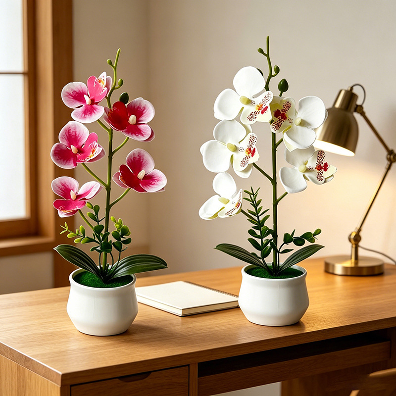 Bonsai Garden Layout - 5 Bloemen Vlinderorchidee Gesimuleerde Bonsai Slaapkamer