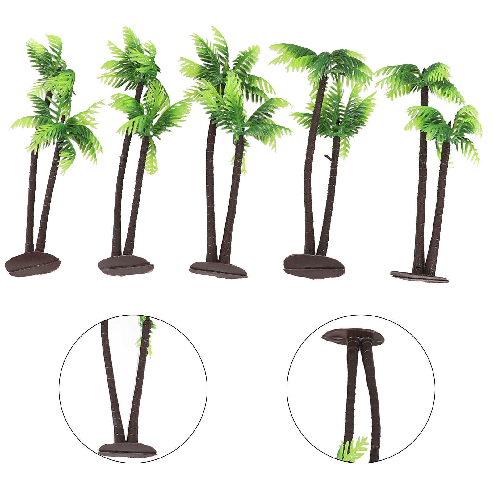 Bonsai Garden Layout - 5 stuks ambachtelijk geïnspireerde kokospalm voor