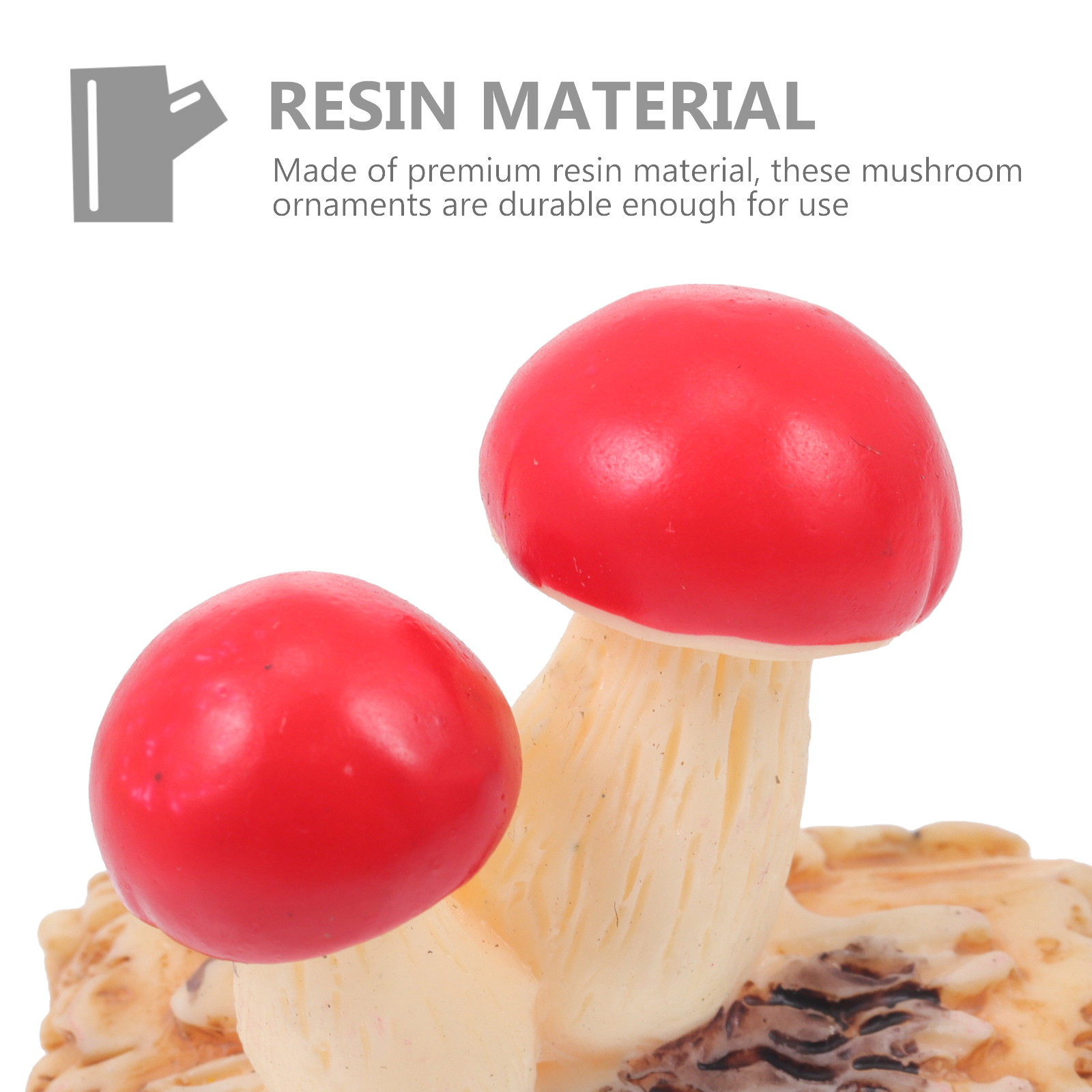 Bonsai Garden Layout - 8 stuks premium hars miniatuur paddenstoel