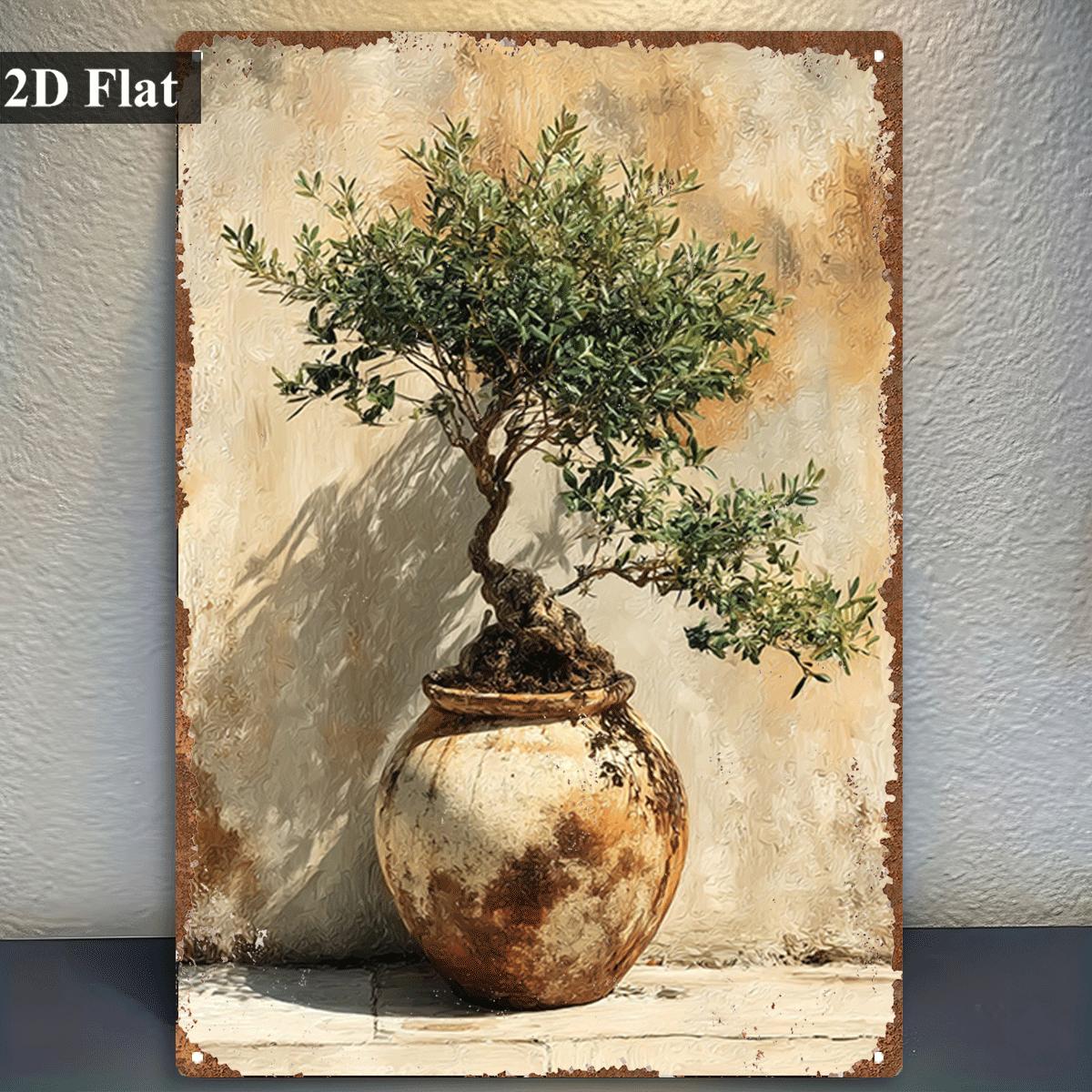 Vintage metalen blikken bord i - Bonsai Garden Wall recensie en prijs