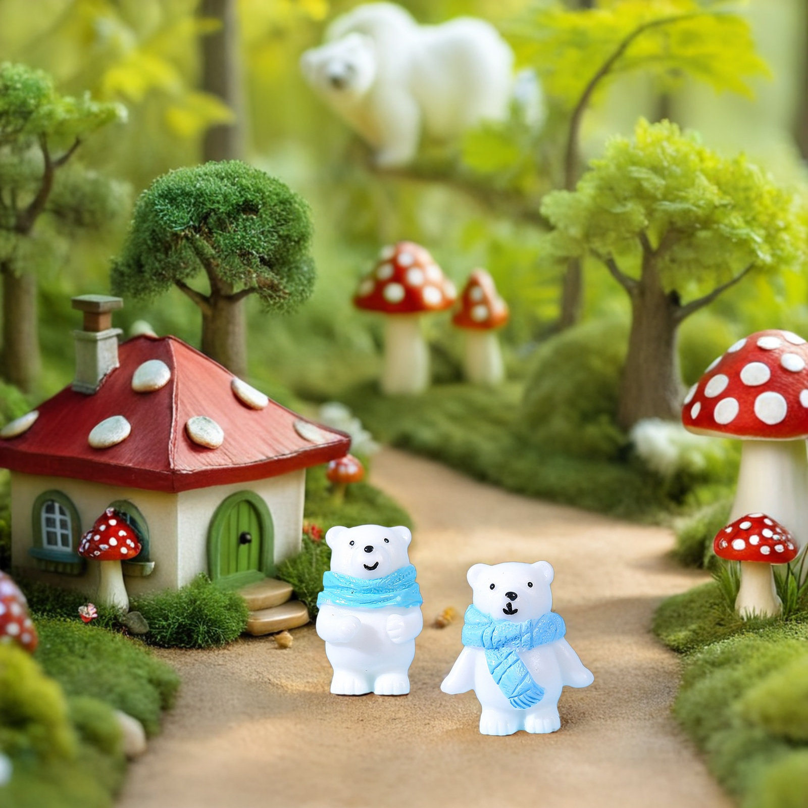 32 stuks mini ijsbeer hars orn - Bonsai Garden Indoor recensie en prijs