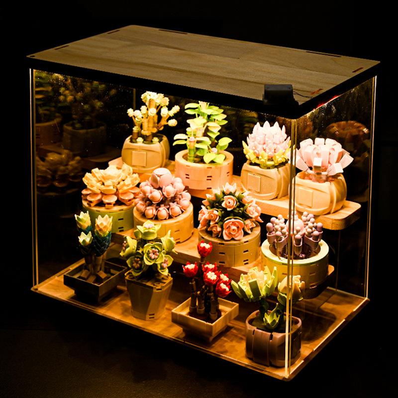 Diy Moc Potplanten Vetplanten  - Bonsai Garden Lego Set recensie en prijs