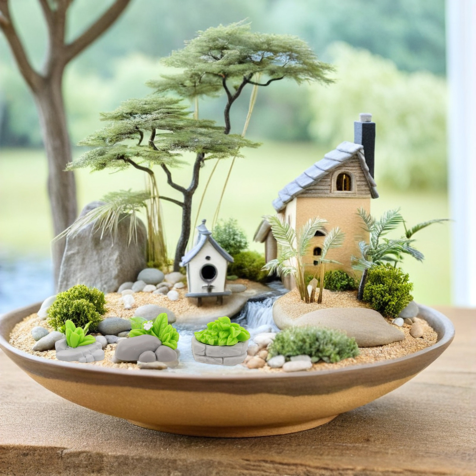 12 stuks simulatie steengras d - Bonsai Garden Layout recensie en prijs
