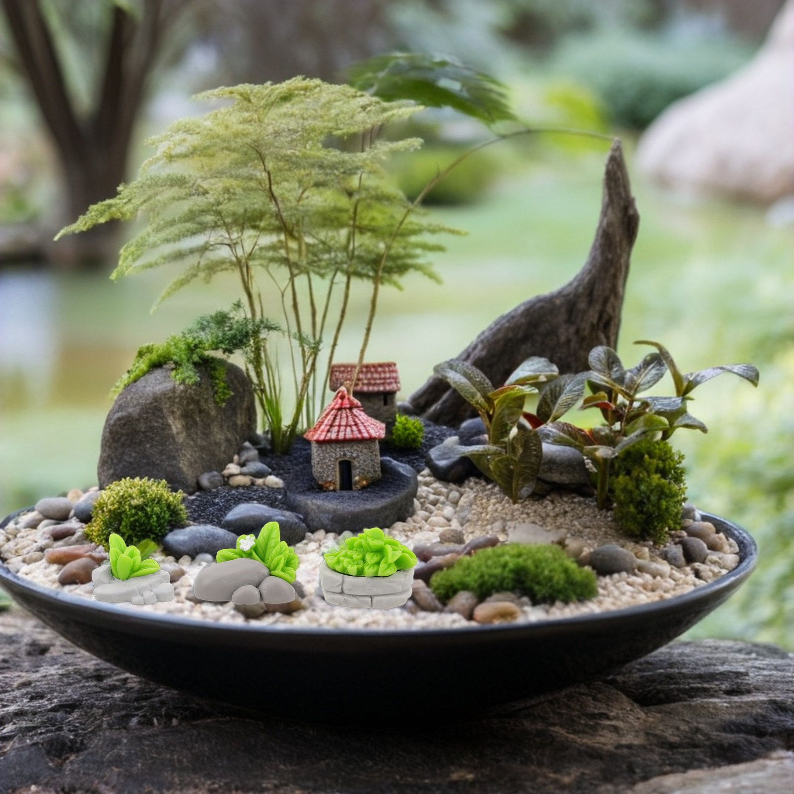 12 stuks simulatie steengras d - Bonsai Garden Layout recensie en prijs