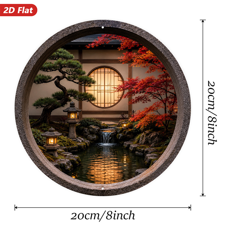 2D Plat, 1 stuk rond metalen w - Bonsai Garden Wall recensie en prijs