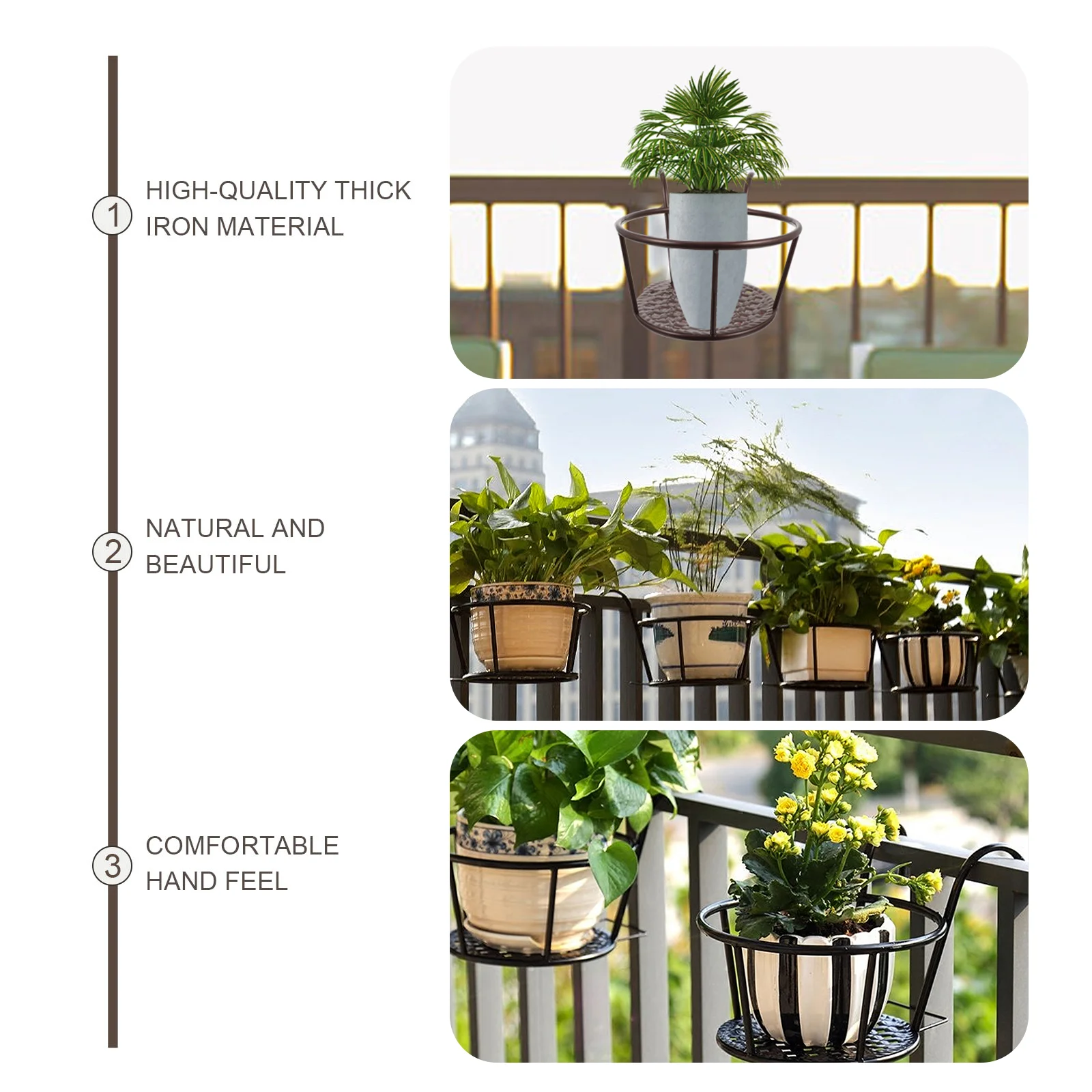 2-delige ijzeren bloempotstand - Bonsai Garden Wall recensie en prijs
