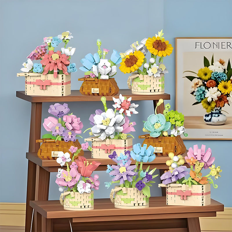 DIY Ingemaakte Rose Zonnebloem - Bonsai Garden Lego Set recensie en prijs